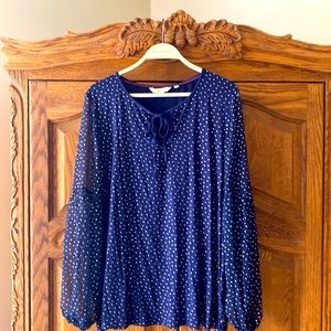 Boden Blouse Size 16 - Like New! Navy blue